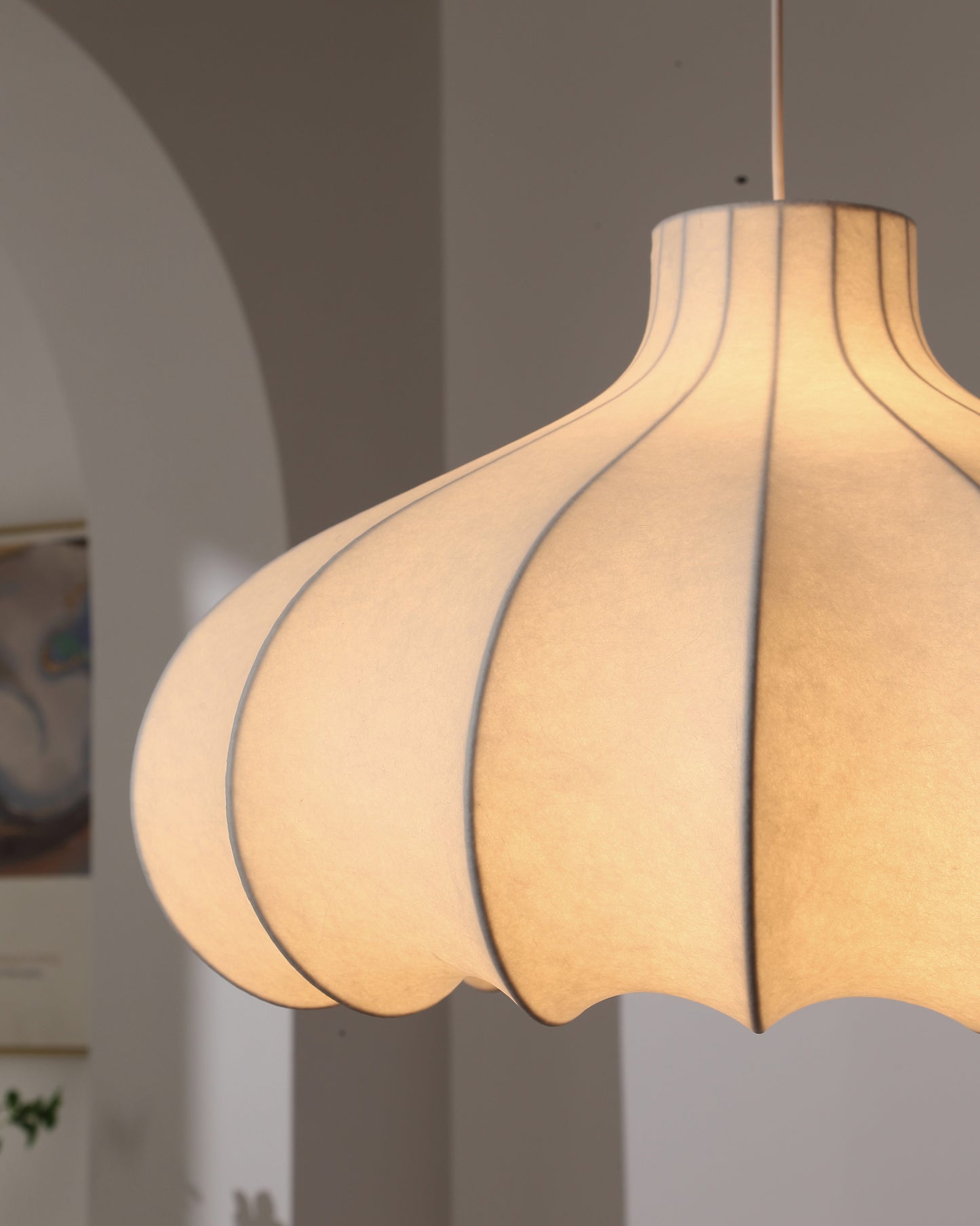 WOMO Pumpkin Silk Pendant Light-WM2568