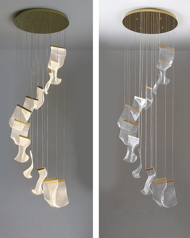 WOMO Breeze Dimmable Acrylic Chandelier-WM2158