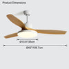 WOMO Scandi Wende-Deckenventilator mit Licht-WM5002 thumbnail