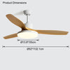 WOMO Scandi Wende-Deckenventilator mit Licht-WM5002 thumbnail