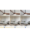 WOMO Propeller-Deckenventilatorlampe aus Holz-WM5008 thumbnail