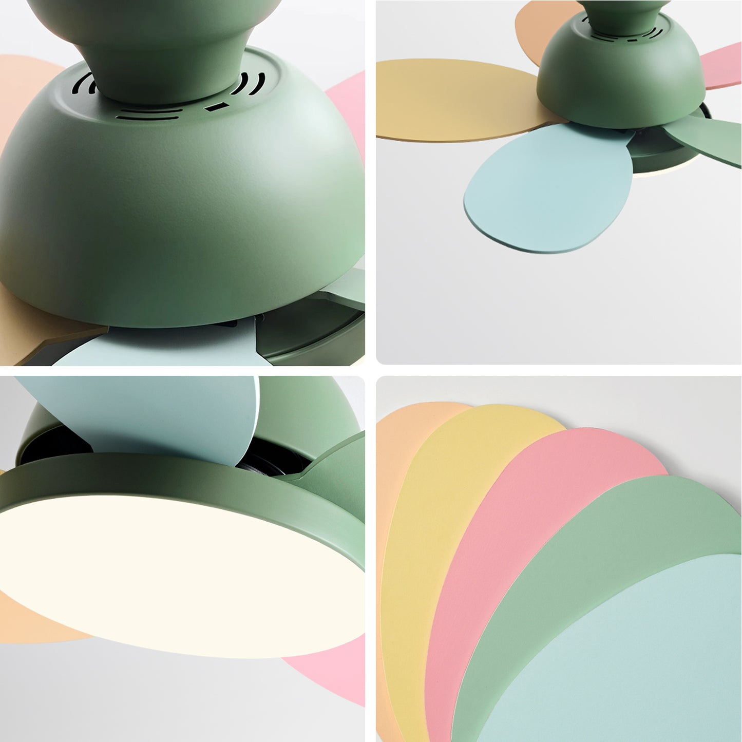 WOMO Children Low Profile Ceiling Fan Lamp - WM5157