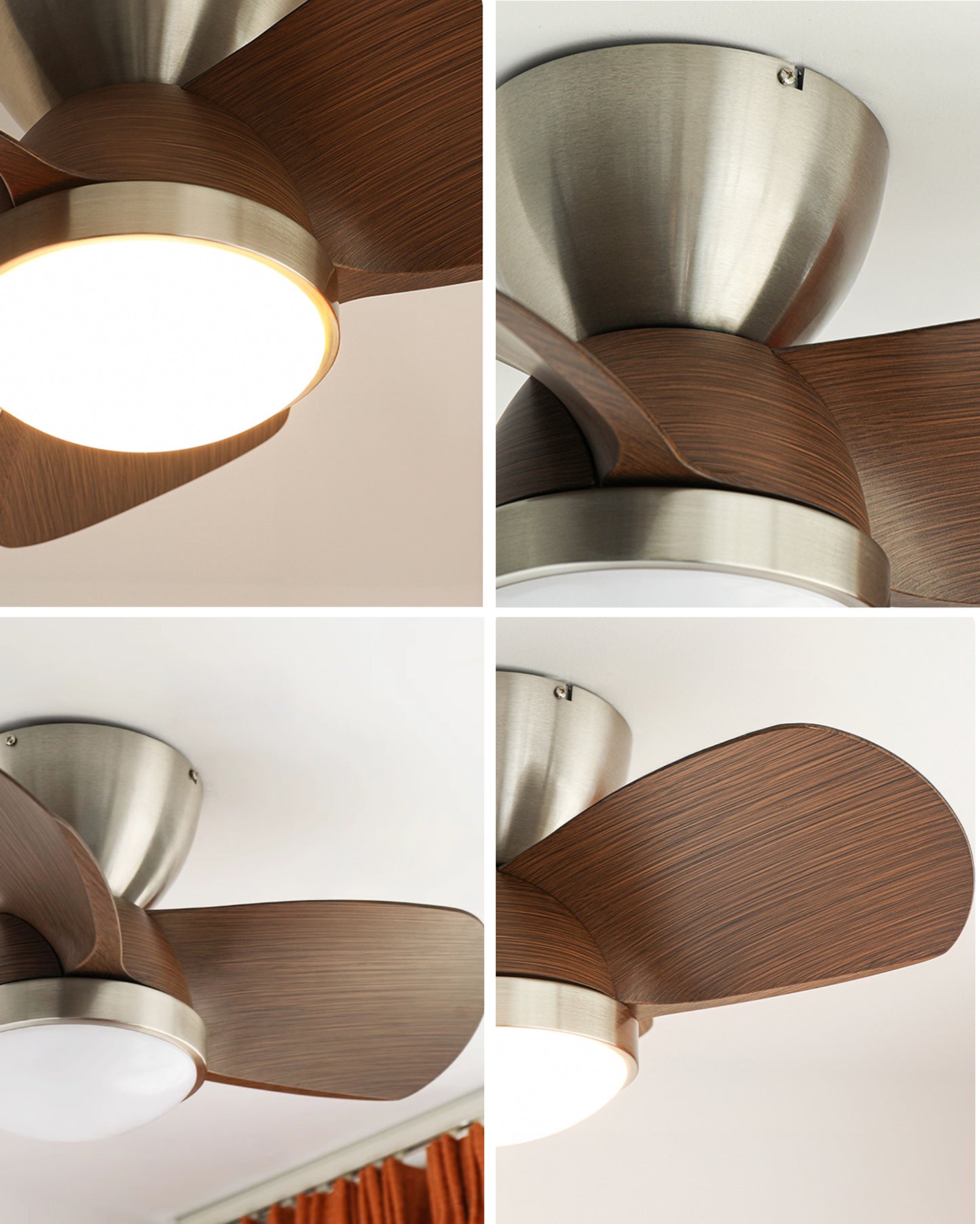 WOMO 22 Inch Low Profile Ceiling Fan Lamp - WM5148