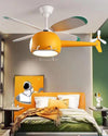 WOMO Flugzeug Kinder Deckenventilator Lampe-WM5007 thumbnail