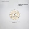 WOMO Designer LED Pendelleuchte SLV Chrom Kugel -WM2091 thumbnail