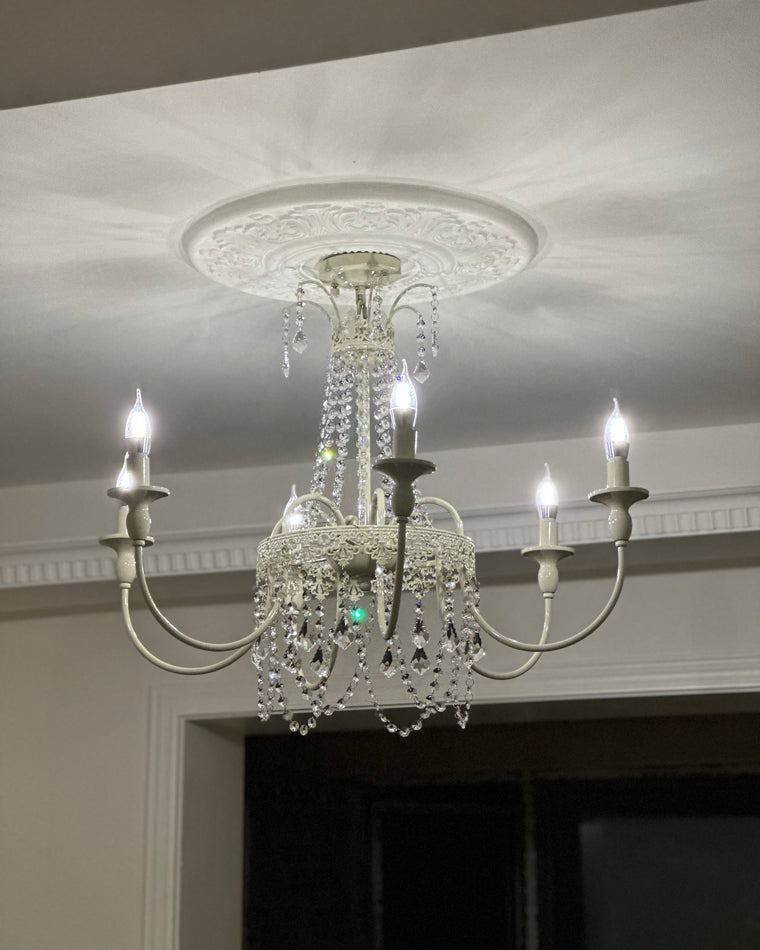 WOMO French Candelabra Crystal Chandelier-WM2398
