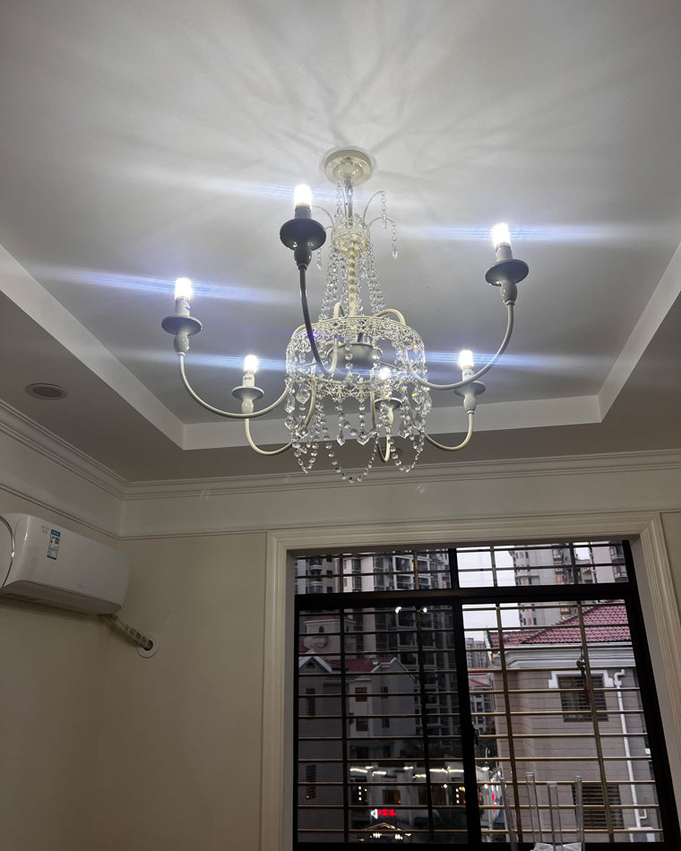 WOMO French Candelabra Crystal Chandelier-WM2398