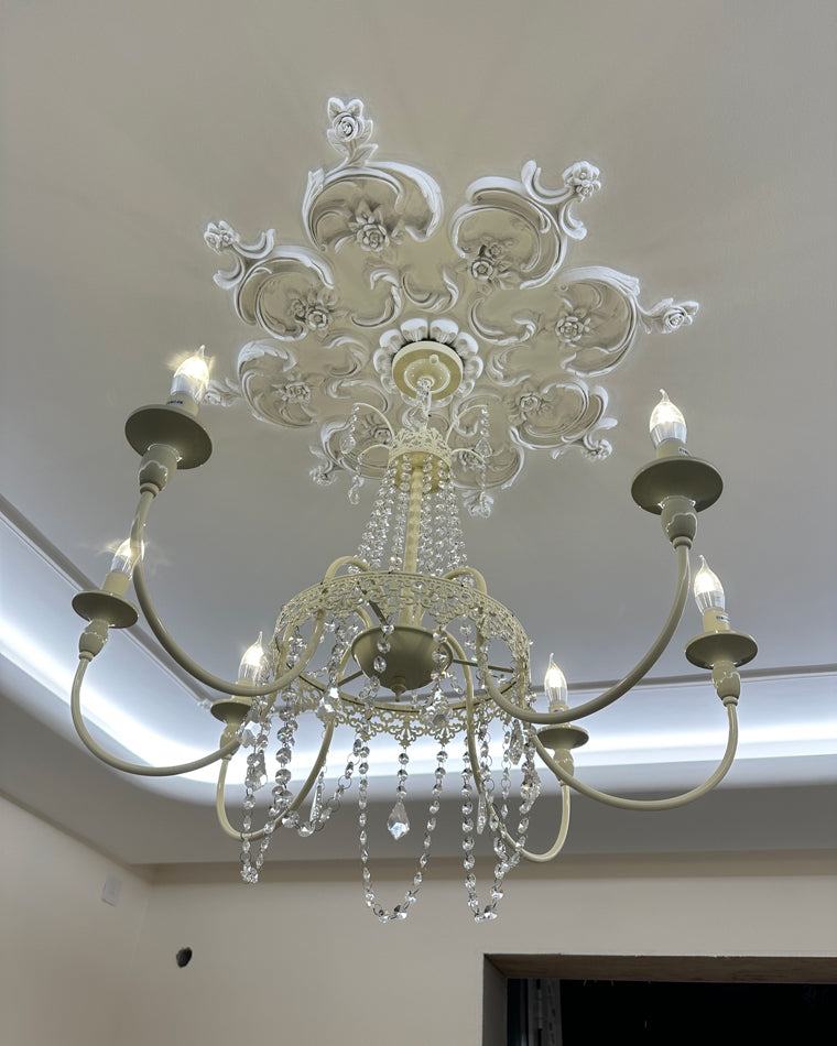WOMO French Candelabra Crystal Chandelier-WM2398