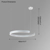 WOMO Schwarz/Gold Ring Led Kronleuchter-WM2009 thumbnail