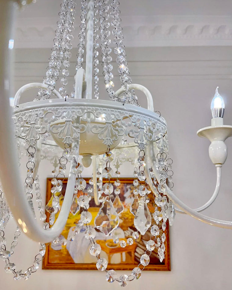 WOMO French Candelabra Crystal Chandelier-WM2398