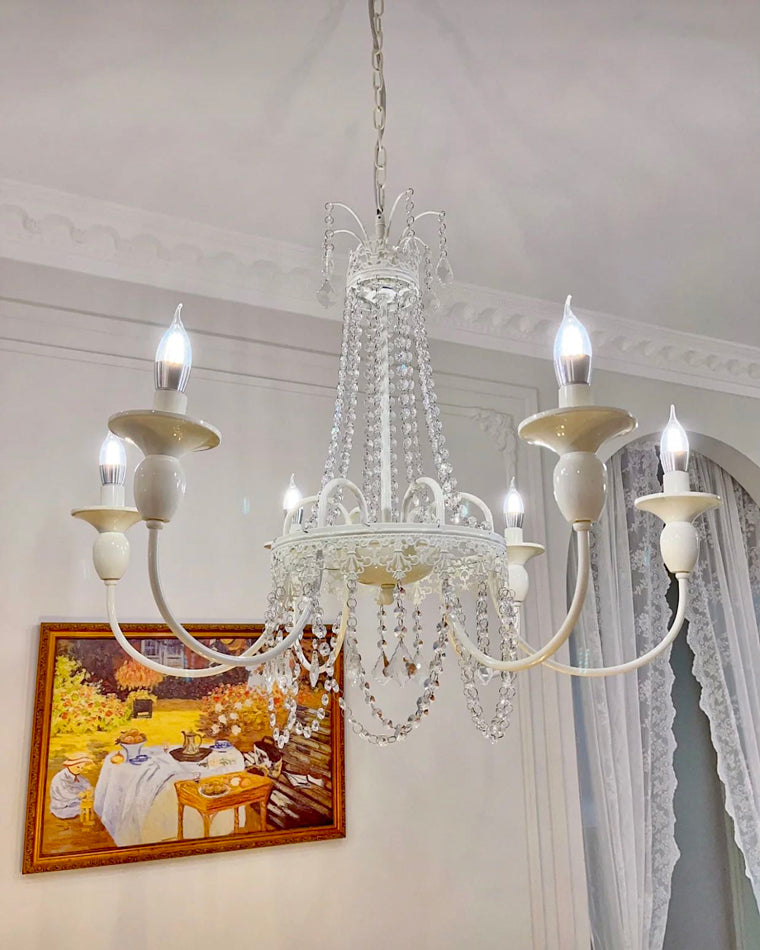 WOMO French Candelabra Crystal Chandelier-WM2398