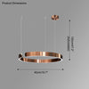 WOMO Schwarz/Gold Ring Led Kronleuchter-WM2009 thumbnail