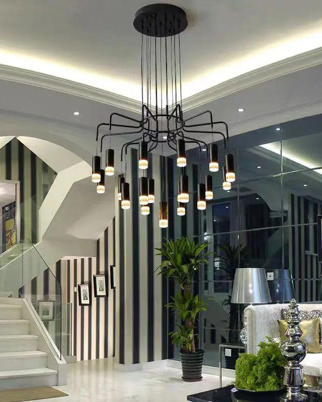WOMO Black Drop Chandelier -WM2610