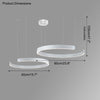 WOMO Schwarz/Gold Ring Led Kronleuchter-WM2009 thumbnail