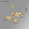 WOMO Schwarz/Gold Ring Led Kronleuchter-WM2009 thumbnail