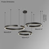 WOMO Schwarz/Gold Ring Led Kronleuchter-WM2009 thumbnail