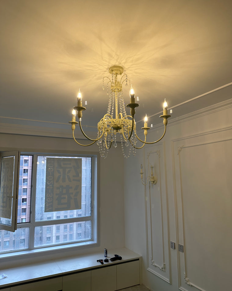 WOMO French Candelabra Crystal Chandelier-WM2398