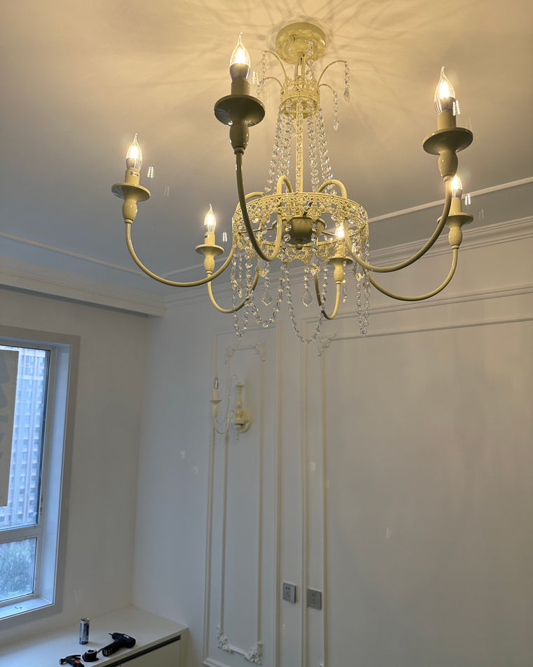 WOMO French Candelabra Crystal Chandelier-WM2398