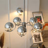 WOMO Glaskugel Kronleuchter Chrom Bauhausstil-WM2306 thumbnail