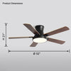 WOMO Flache Deckenventilatorlampe aus Holz-WM5014 thumbnail