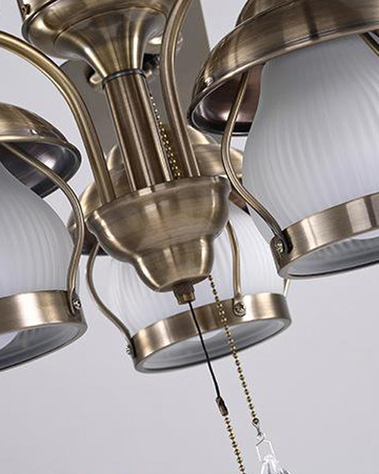 WOMO 52" Vintage Ceiling Fan Chandelier-WM5031