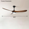 WOMO Große Propeller-Deckenventilatorlampe-WM5041 thumbnail