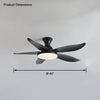 WOMO Flache, moderne Deckenventilatorlampe-WM5062 thumbnail