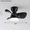 WOMO Kleine Deckenventilatorlampe zur bündigen Montage-WM5114 thumbnail