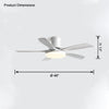 WOMO 5-Blatt-Deckenventilatorlampe, modern-WM5126 thumbnail