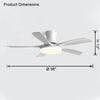 WOMO 5-Blatt-Deckenventilatorlampe, modern-WM5126 thumbnail