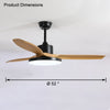 WOMO Scandi Wende-Deckenventilator mit Licht-WM5002 thumbnail