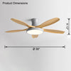WOMO Scandi Große Deckenventilatorlampe zur bündigen Montage-WM5130 thumbnail