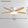 WOMO Scandi Große Deckenventilatorlampe zur bündigen Montage-WM5130 thumbnail