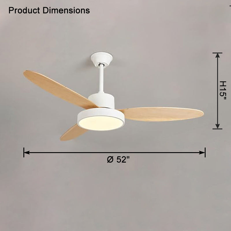 WOMO 3 Blade Ceiling Fan Lamp-WM5132