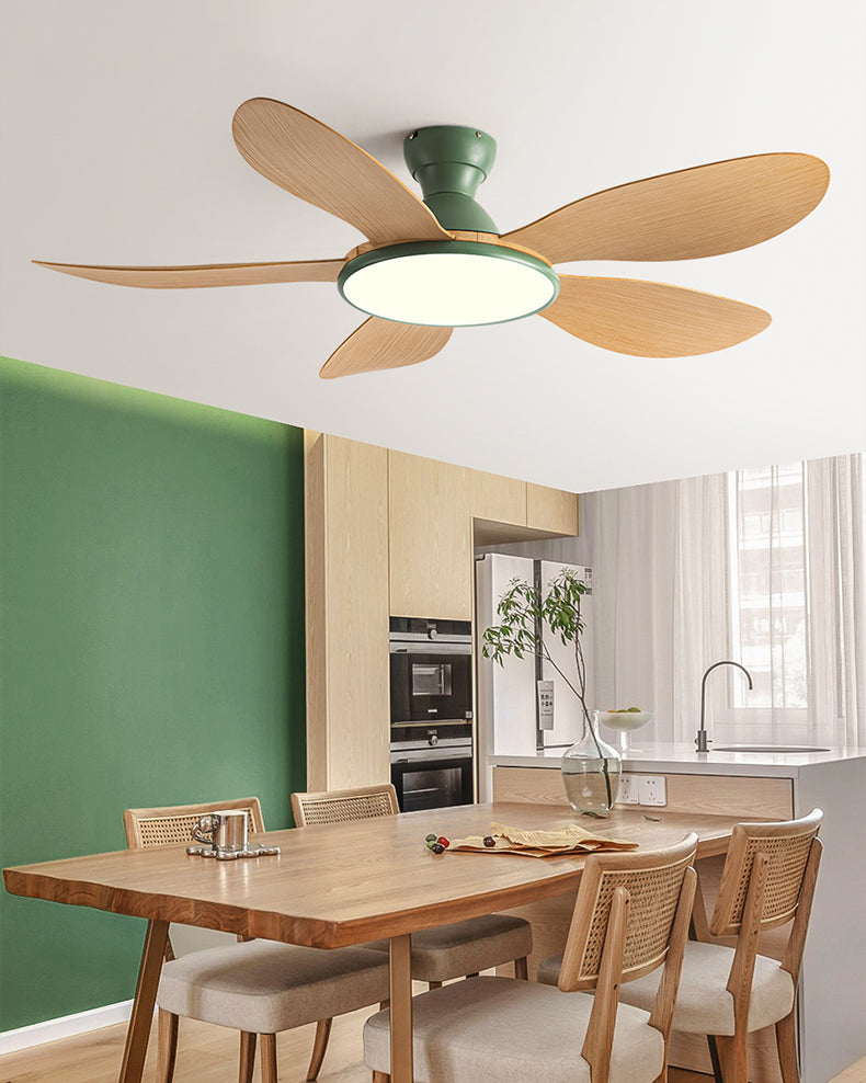WOMO Low Profile Ceiling Fan with Bright Light - WM5153