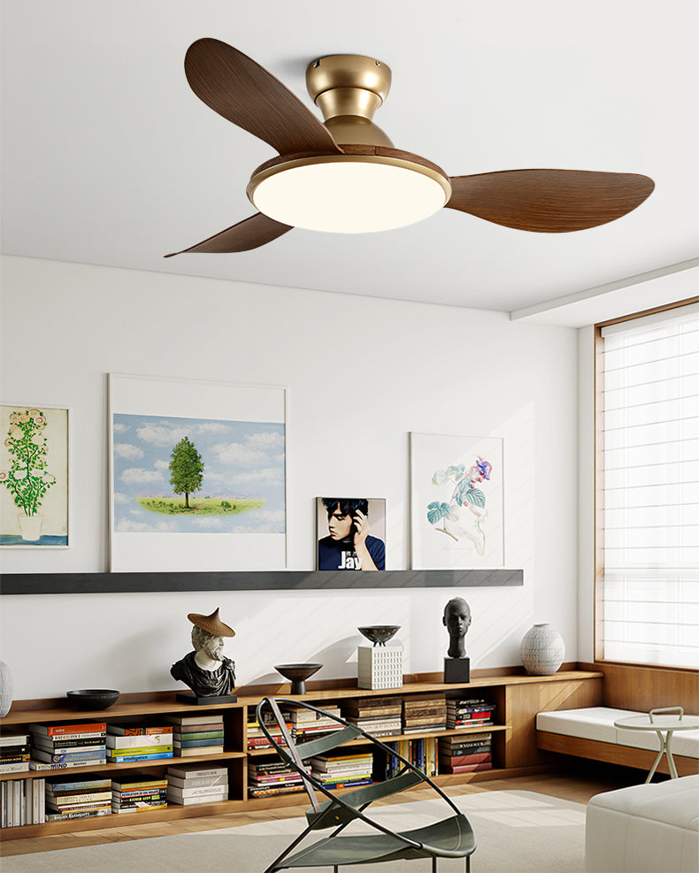 WOMO Low Profile Ceiling Fan with Bright Light - WM5155