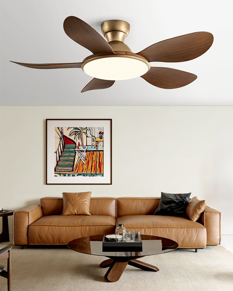 WOMO Low Profile Ceiling Fan with Bright Light - WM5155