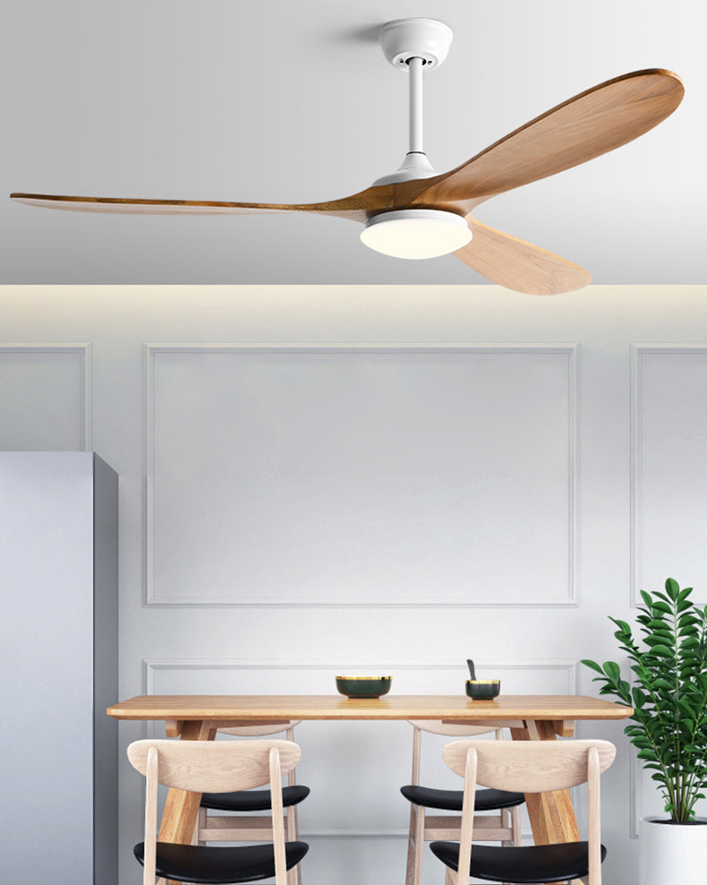 WOMO Large Wood Ceiling Fan with Light - WM5161