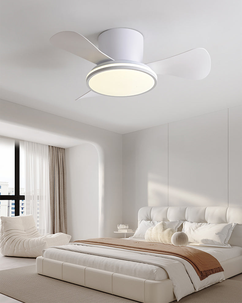 WOMO Small Low Profile Ceiling Fan Lamp - WM5166