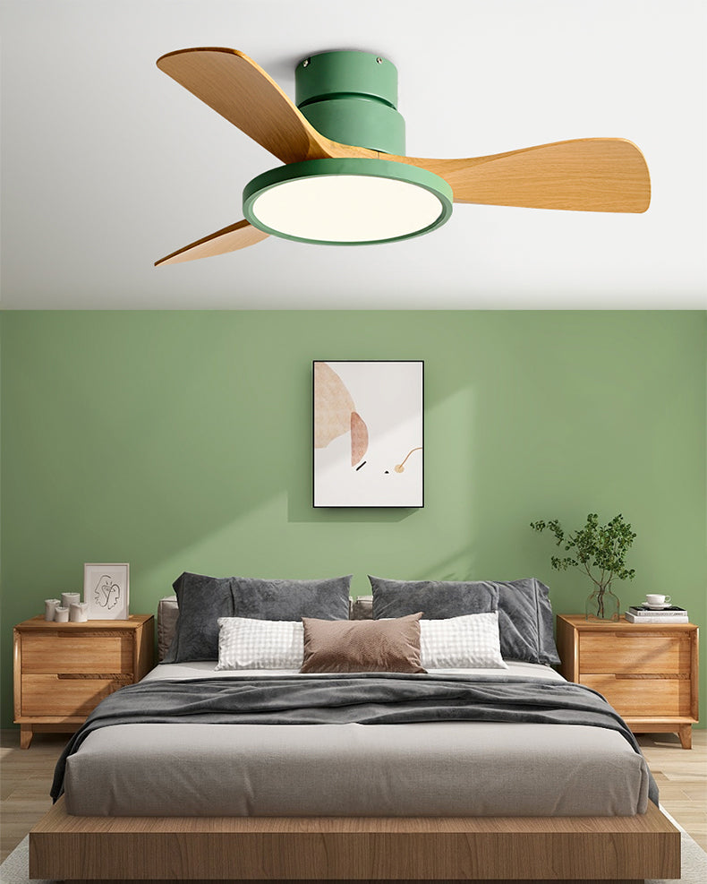 WOMO 3 Blade Low Profile Ceiling Fan Lamp - WM5170