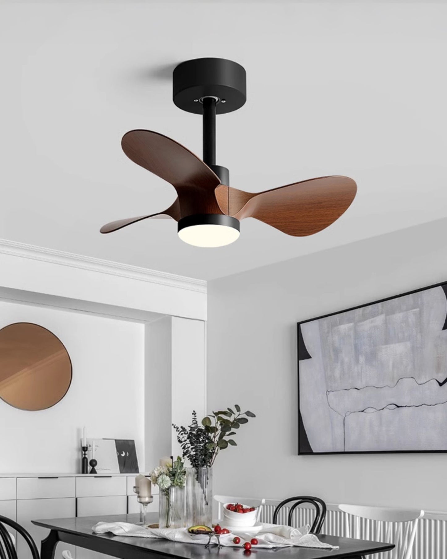 WOMO 24 inch Small Ceiling Fan Lamp- WM5172