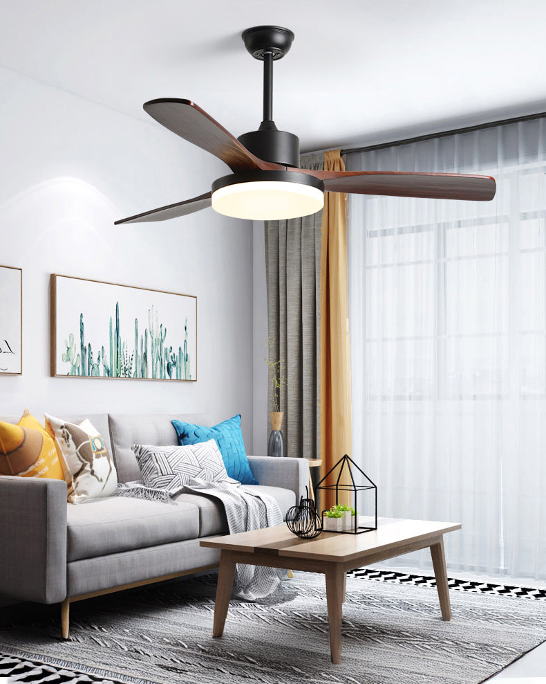 WOMO 3 Wood Blade Ceiling Fan Lamp - WM5174