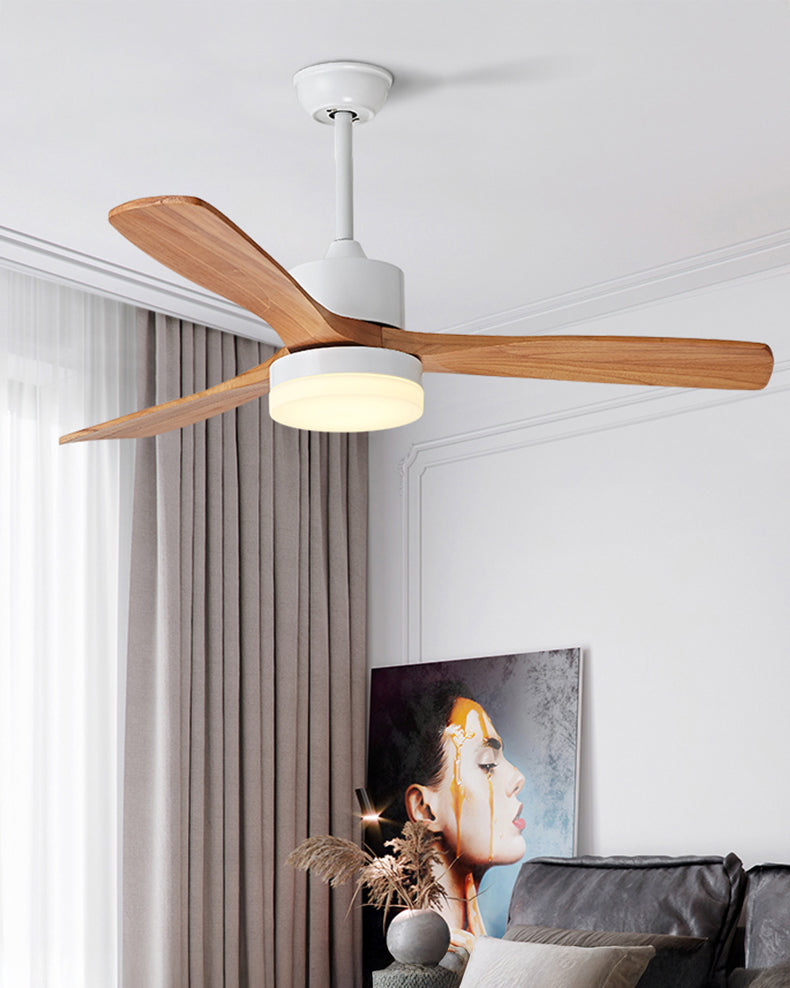WOMO 3 Wood Blade Ceiling Fan Lamp - WM5174