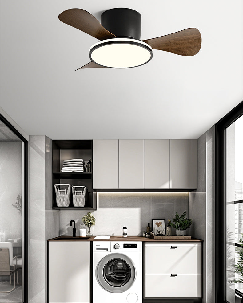 WOMO 28 Inch Small Hugger Ceiling Fan Lamp - WM5186