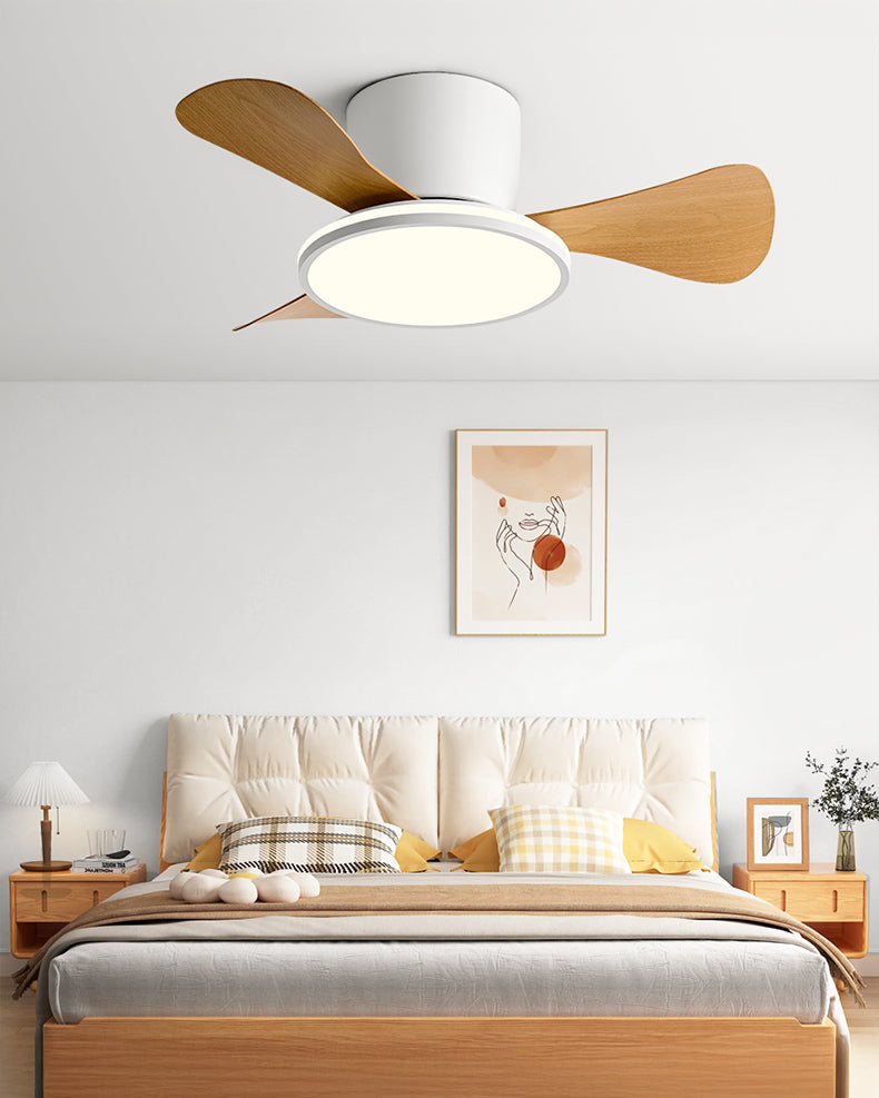 WOMO 28 Inch Small Hugger Ceiling Fan Lamp - WM5186