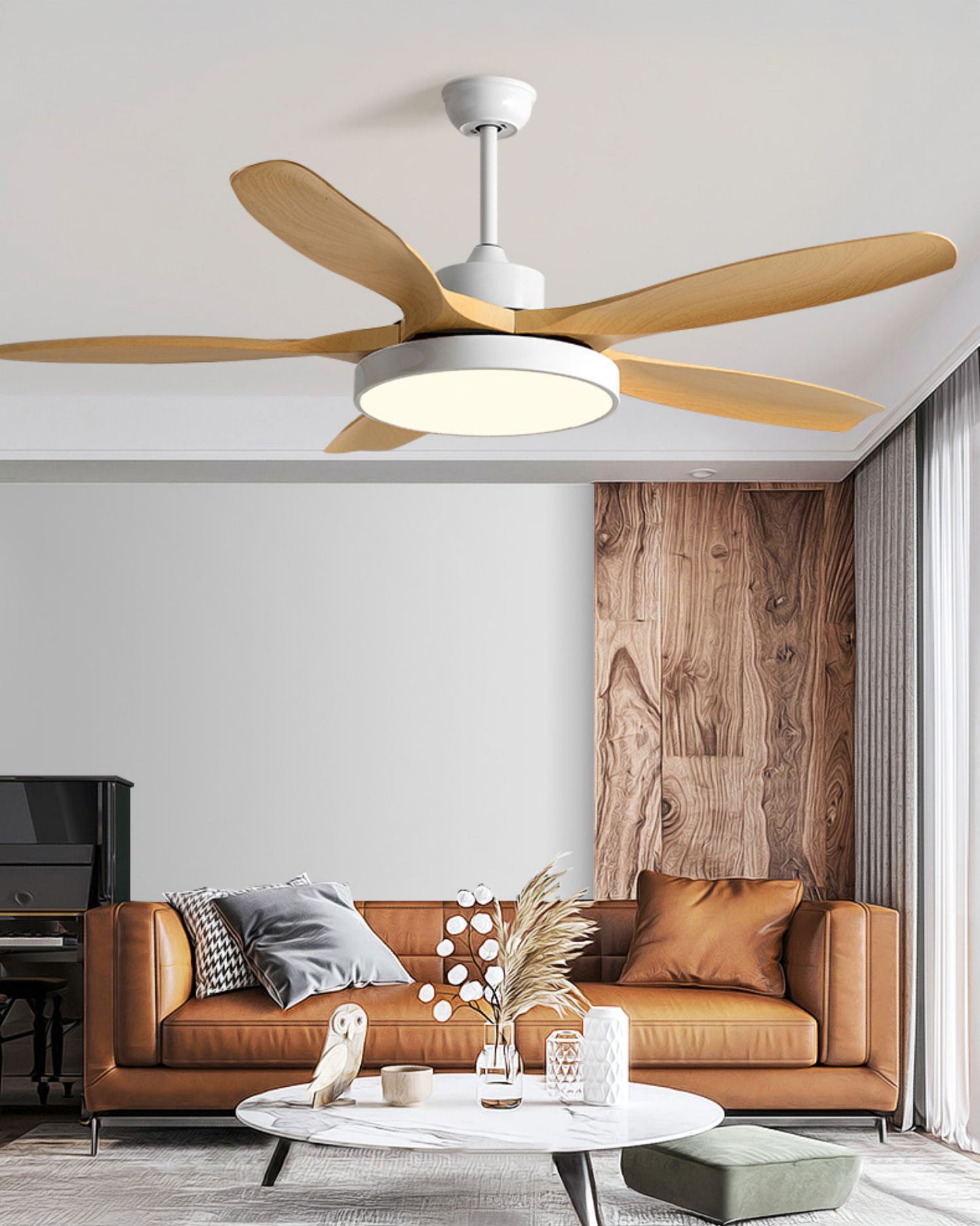 WOMO 5 Blade Large Ceiling Fan Lamp - WM5188