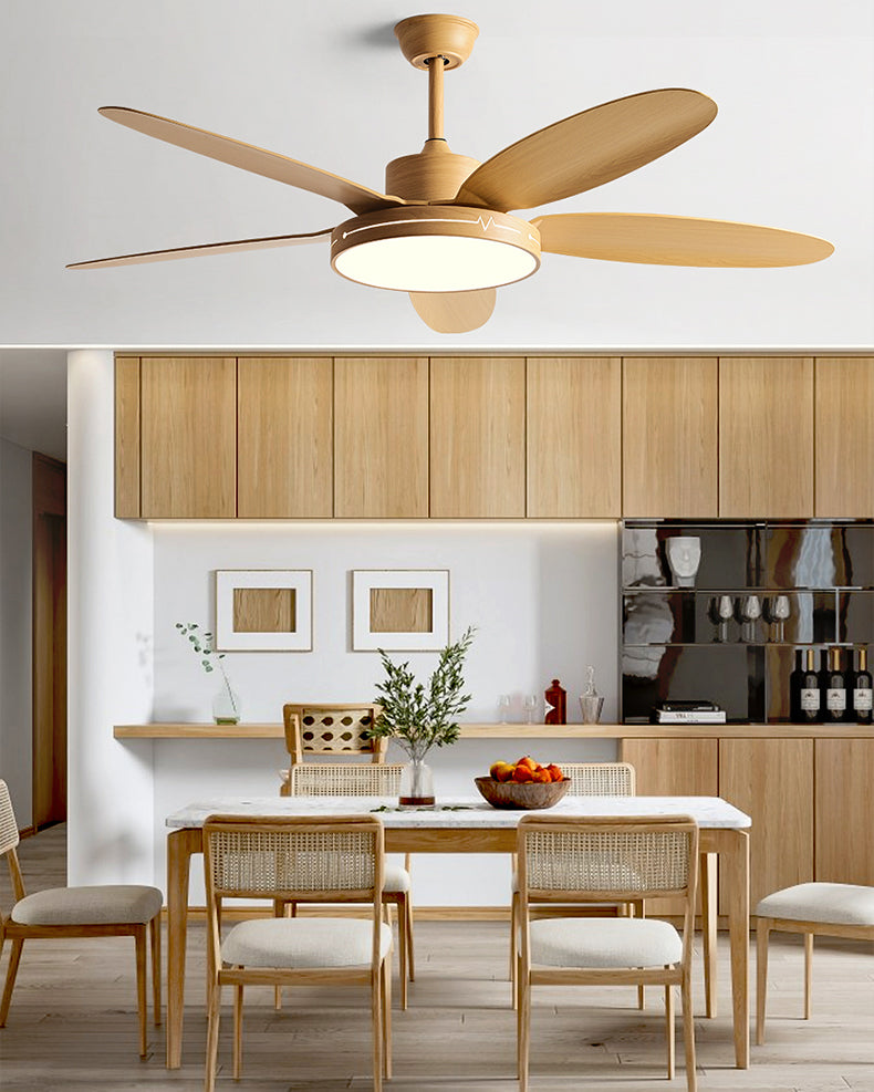 WOMO 5 Blade Modern Ceiling Fan Lamp - WM5189