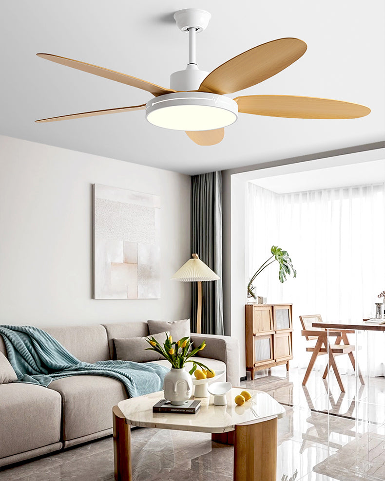 WOMO 5 Blade Modern Ceiling Fan Lamp - WM5189