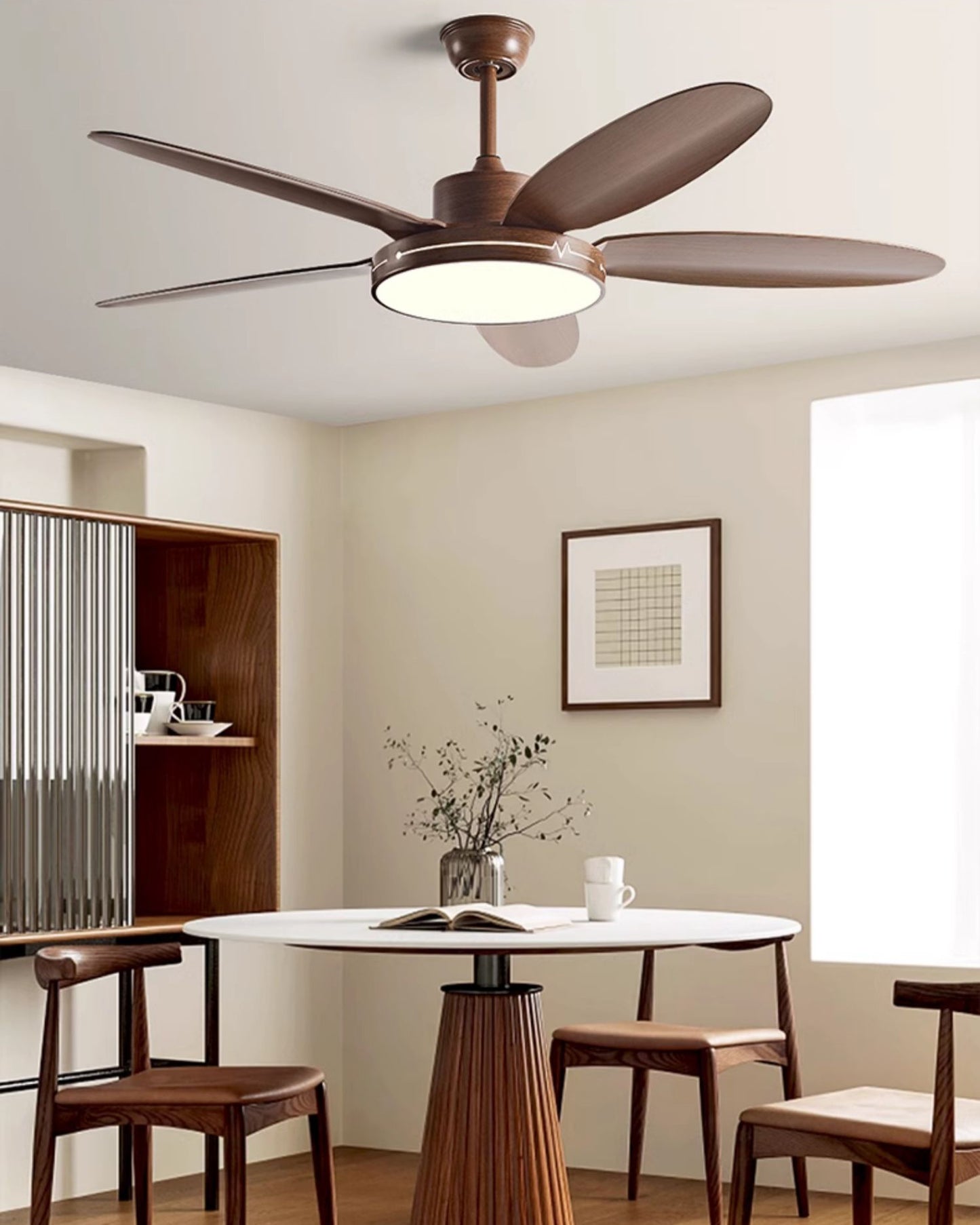 WOMO 5 Blade Modern Ceiling Fan Lamp - WM5189