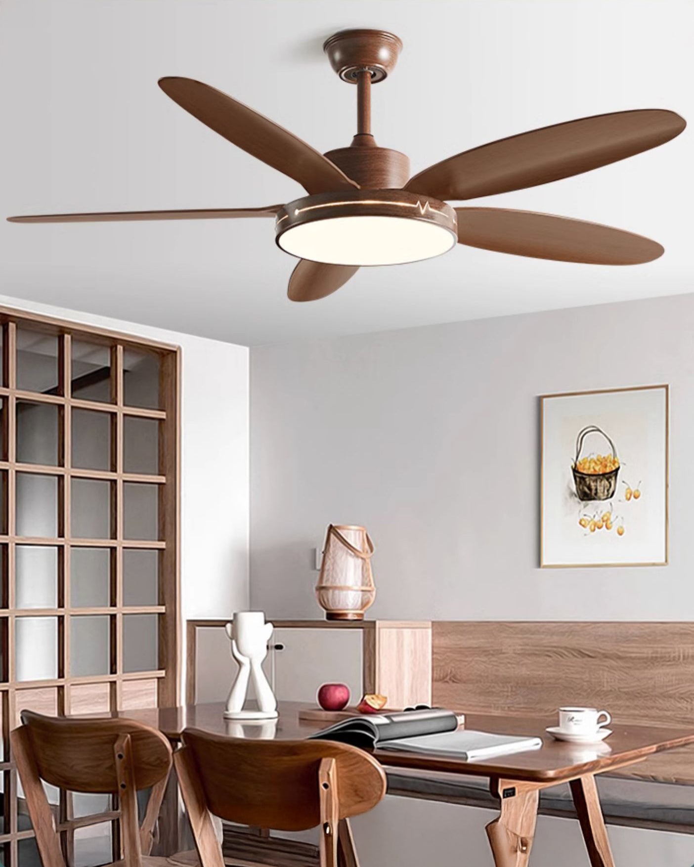 WOMO 5 Blade Modern Ceiling Fan Lamp - WM5189